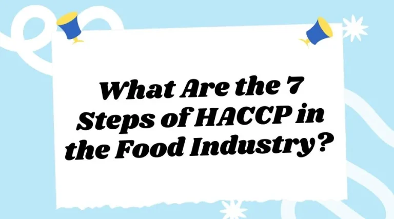 هفت اصل HACCP در صنایع غذایی
